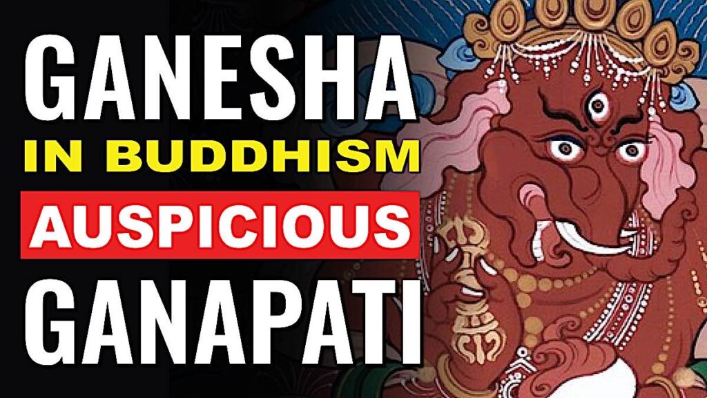 Ganesha in Buddhism: Auspicious 12-armed Maha Rakta Ganapati.